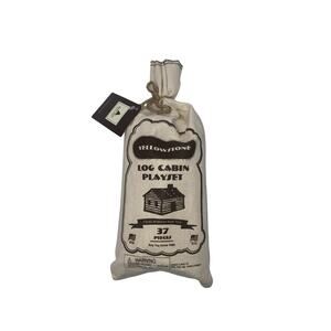 Yellowstone Wood Log Cabin Playset Roy Toy Me Made in USA